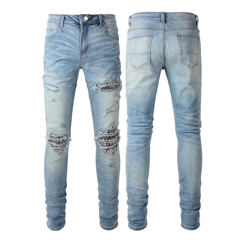 JEANS AMIRI – GREY/BLUE