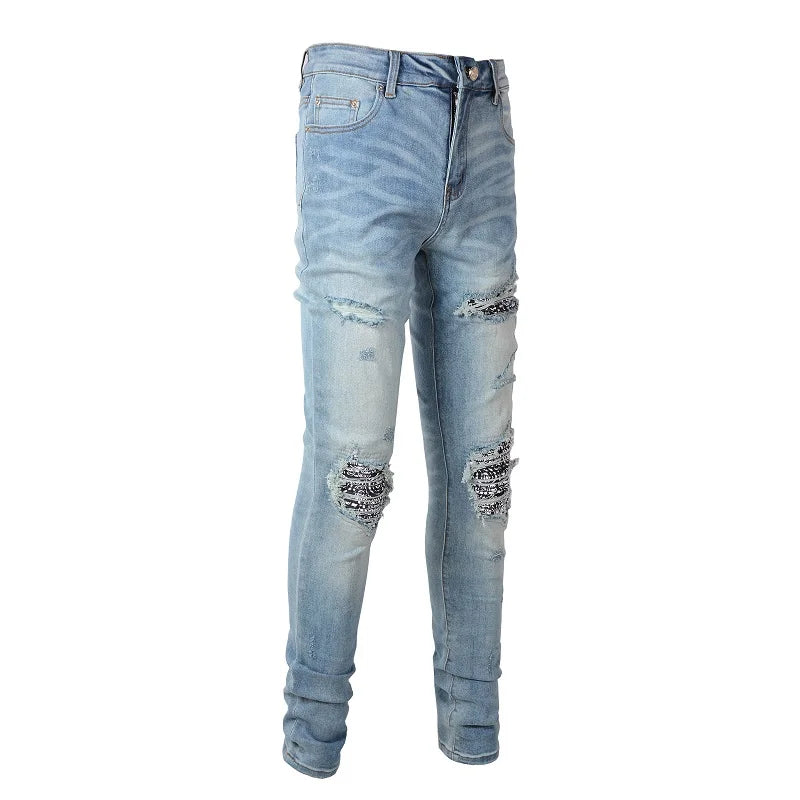 JEANS AMIRI – GREY/BLUE