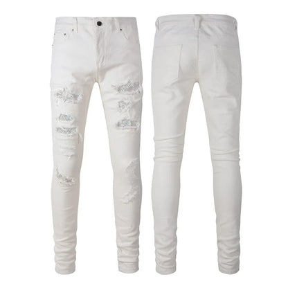 JEANS AMIRI – WHITE DIAMONDS