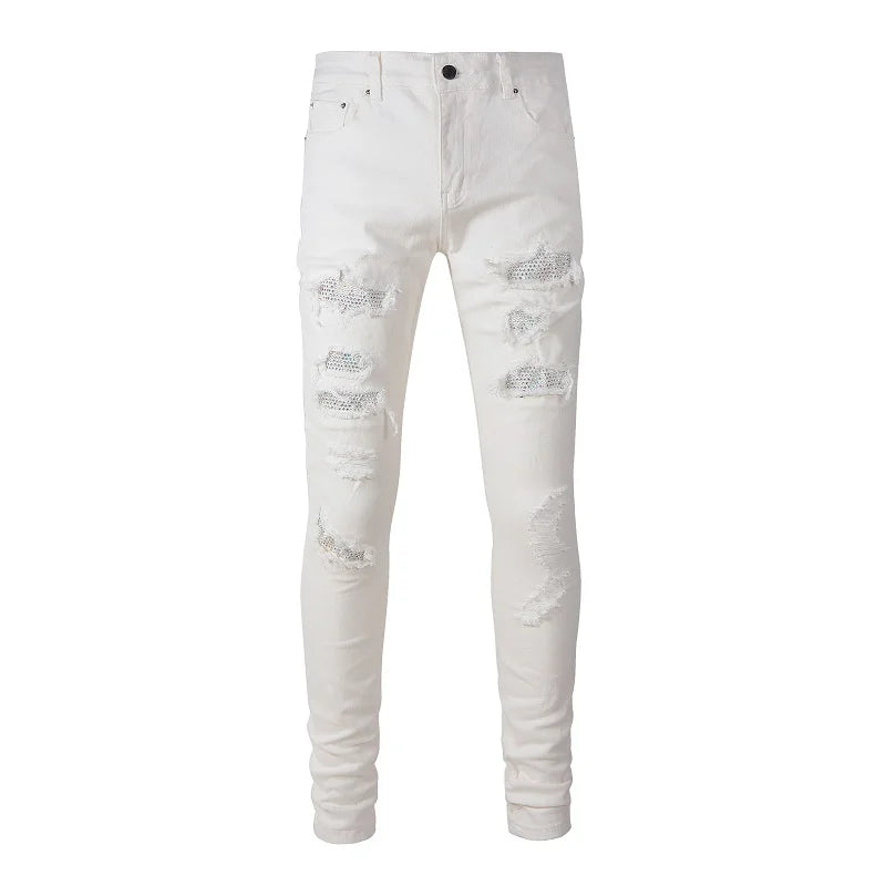 JEANS AMIRI – WHITE DIAMONDS