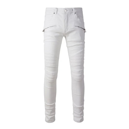 JEANS AMIRI – WHITE ZIP