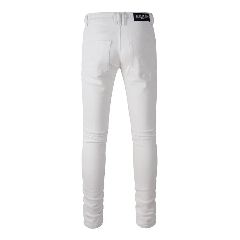 JEANS AMIRI – WHITE ZIP