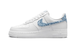 AF1-’07 Essential White Worn Blue Paisley