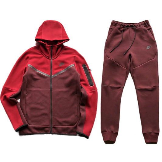 TECH FLEECE – RED AND BORDEAUX