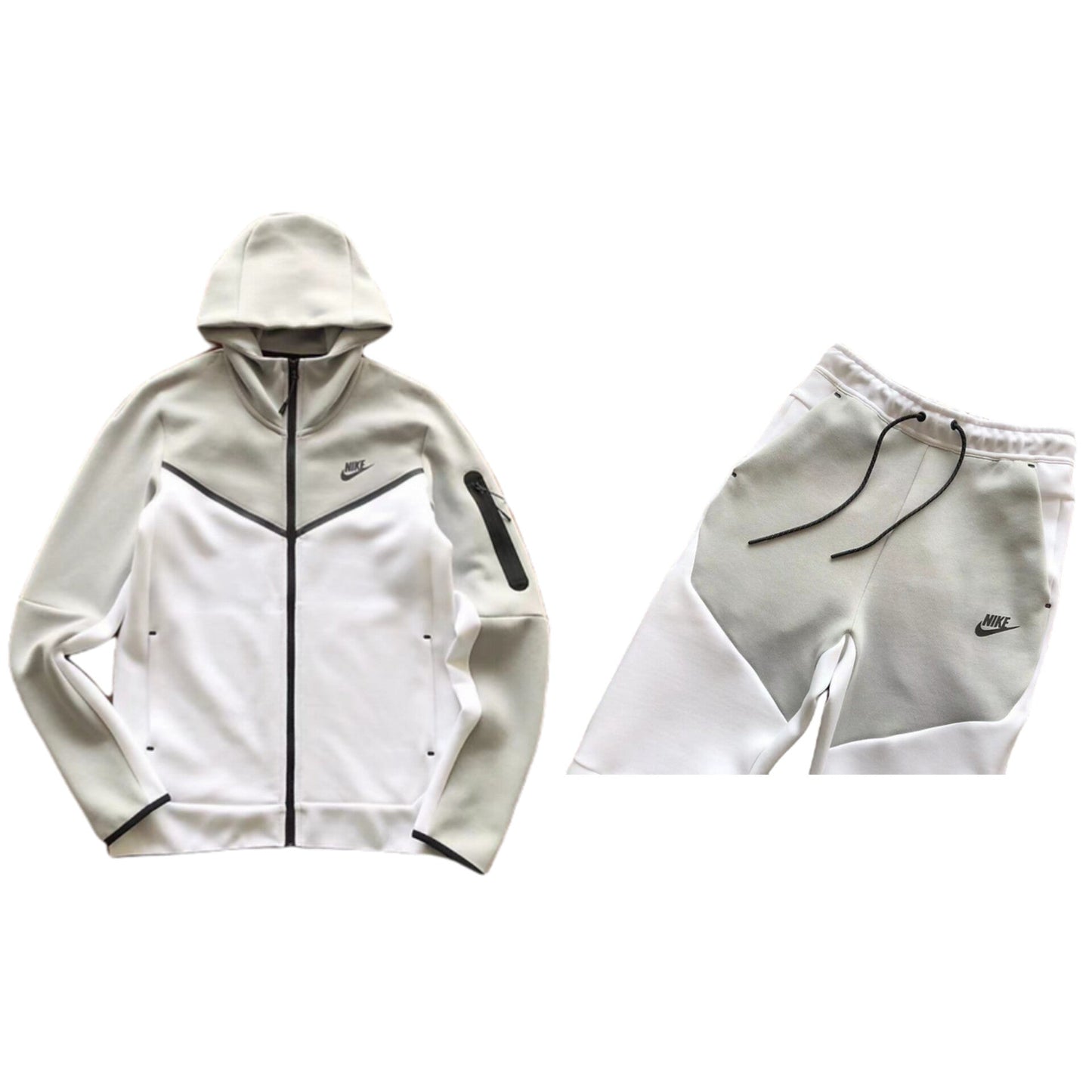 TECH FLEECE – LIGHT GREY AND WHITE