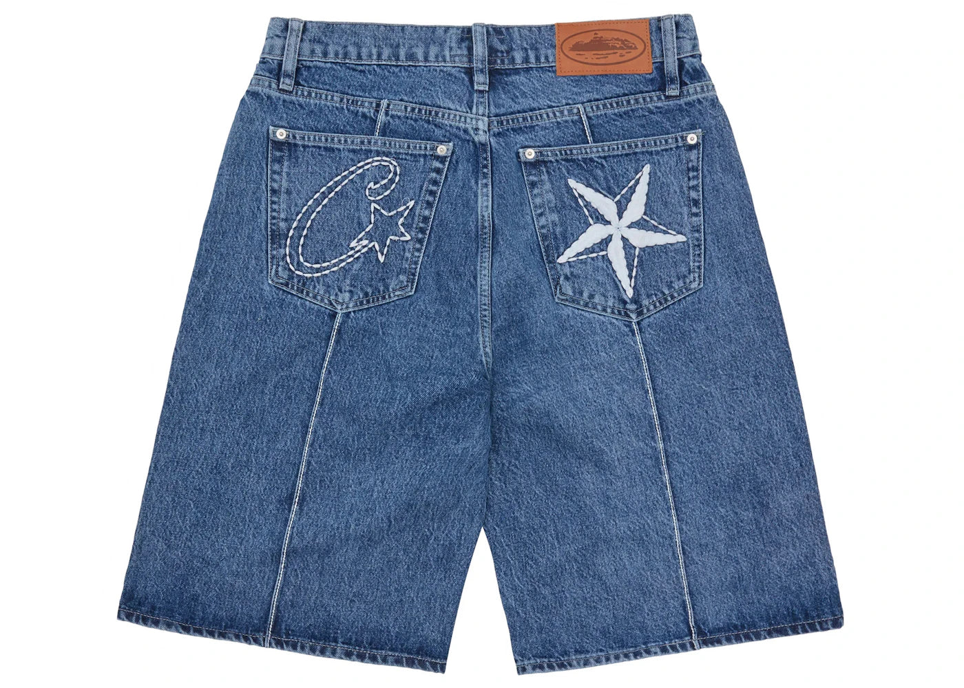 Pantaloncino Corteiz C-Star Denim Jorts blu chiaro