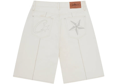 Corteiz C-Star Denim Jorts Naturale