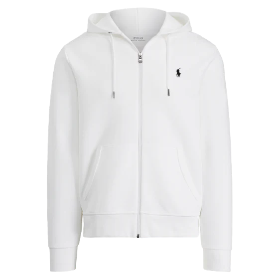 HOODIE POLO -White