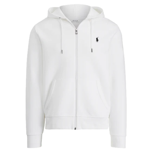 HOODIE POLO -White